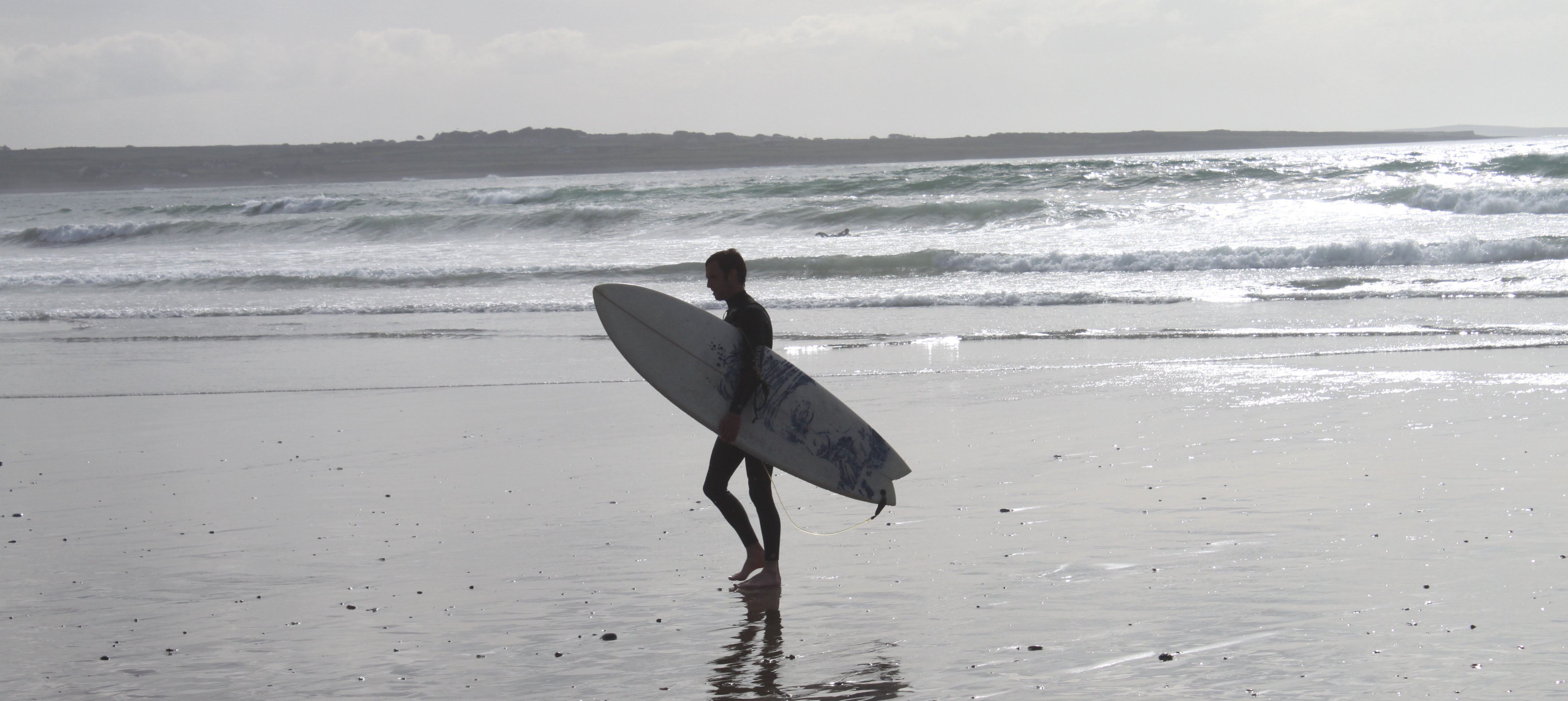 Evening surf in Strandhill